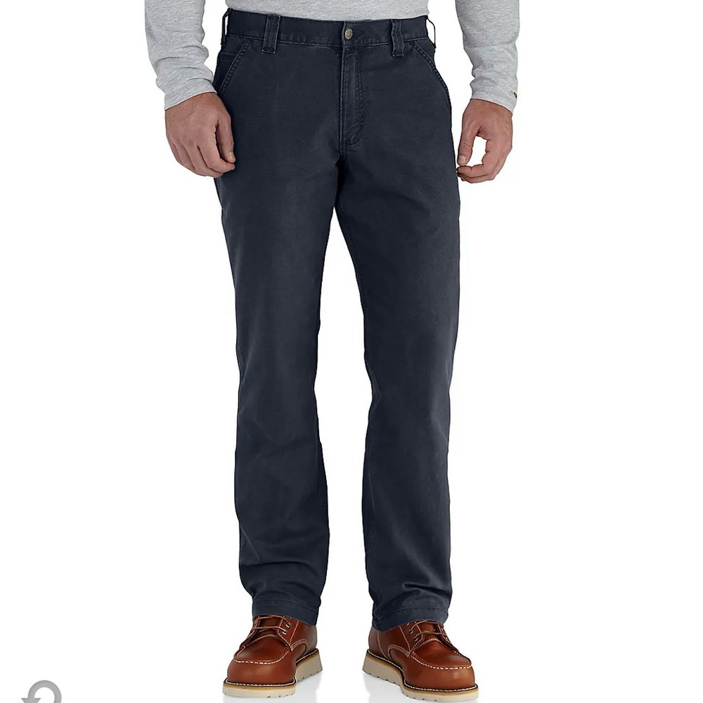 Carhartt NWT Sz 42x32  Navy Rugged Flex® Canvas Work Pants - Factory Seconds